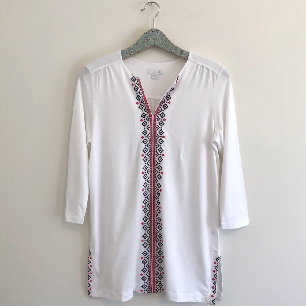 J. Jill | Embroidered Tunic Top